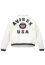white avirex jacket