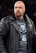wwe triple h leather jacket