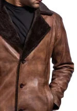 x men wolverine brown leather coat