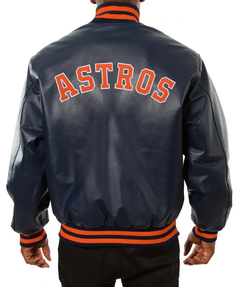 astros leather jacket