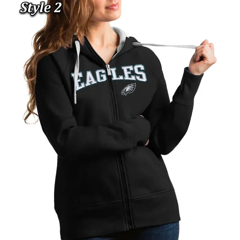 philadelphia eagles antigua victory fleece hoodie