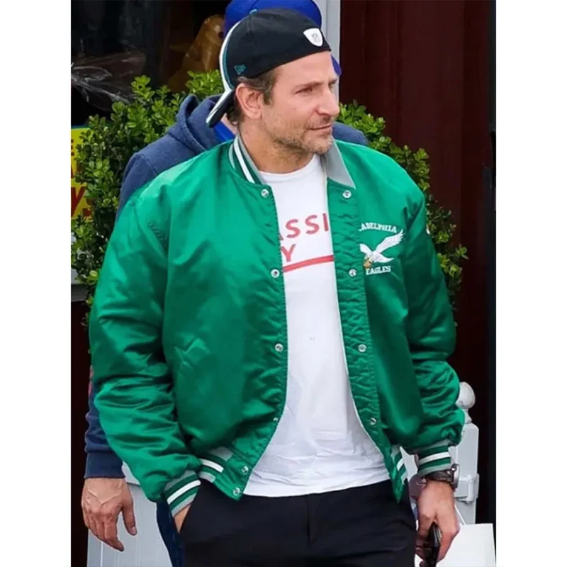 philadelphia eagles bradley cooper green jacket