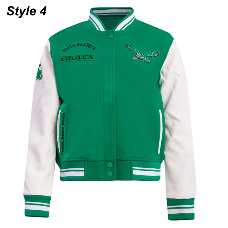 philadelphia eagles letterman jacket