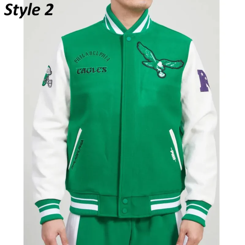 philadelphia eagles varsity jacket