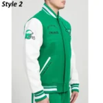 retro classic philadelphia eagles varsity jacket