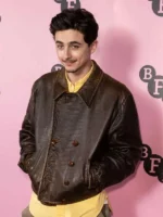 timothee-chalamet-brown-jacket