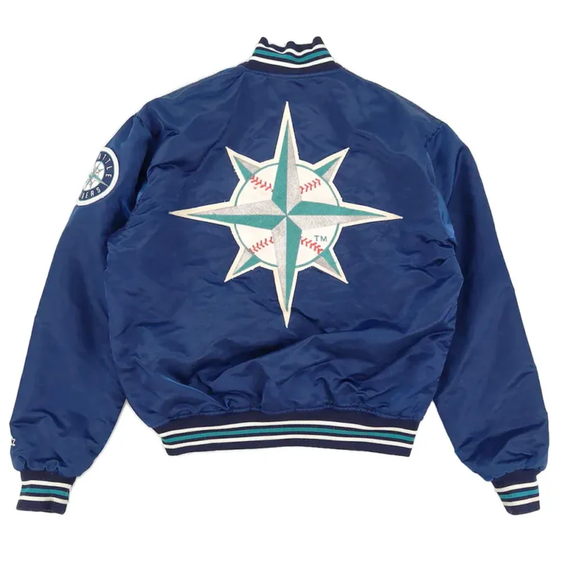 90s mariners satin starter jacket