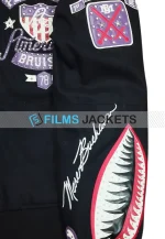 american bruiser black pelle hoodie