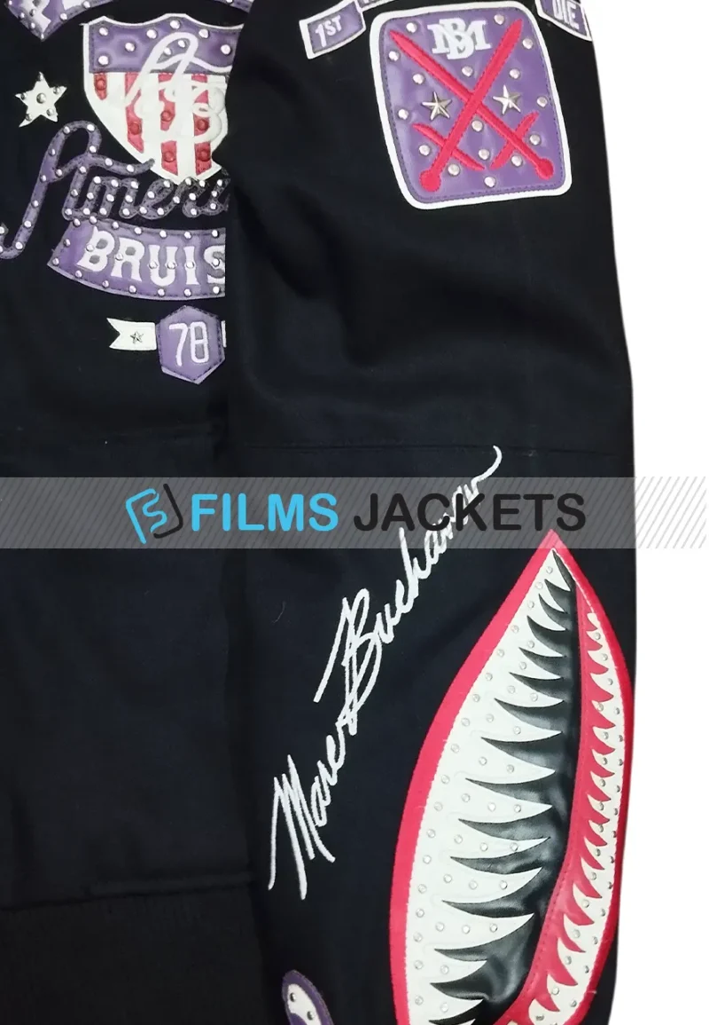 american bruiser black pelle hoodie