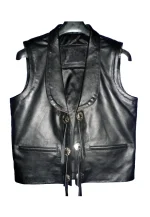 ben cartwright black leather vest