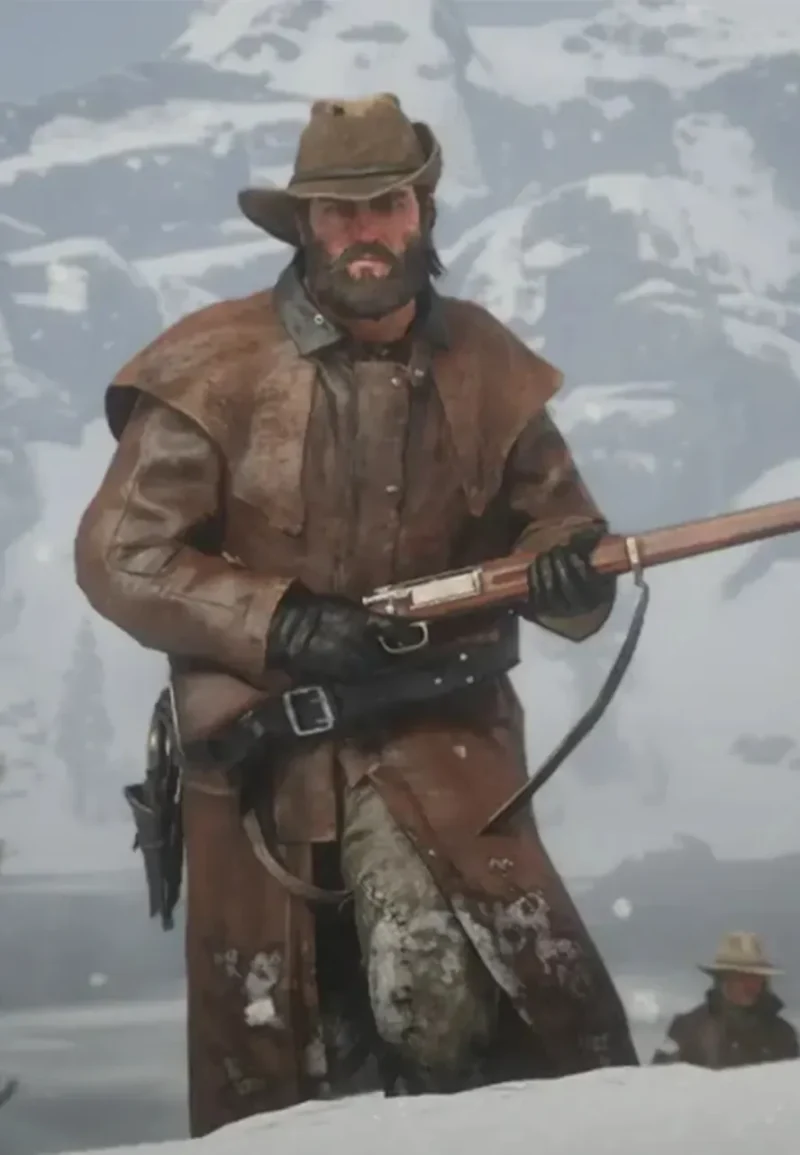 bill williamson brown leather coat