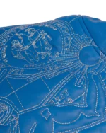 blue pelle pelle leather jacket