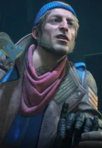 brown leather trench coat