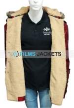 fat man leather coat