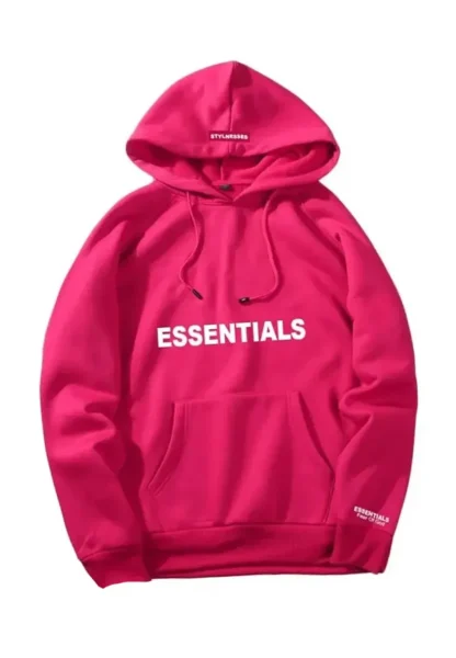 pink essentials hoodie