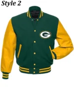 green bay packers varsity jacket