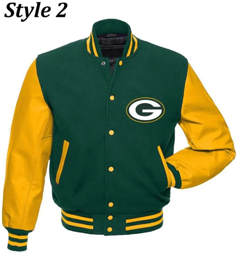 green bay packers varsity jacket