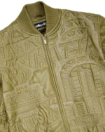 green pelle pelle jacket