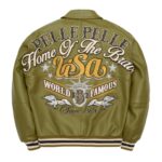 green pelle pelle leather jackets