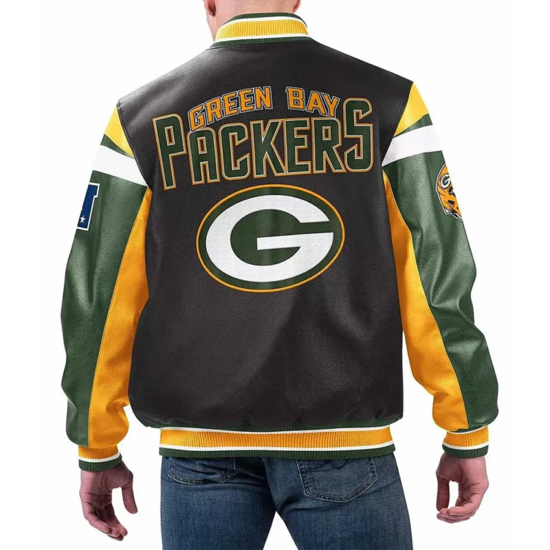 leather green bay packers jacket