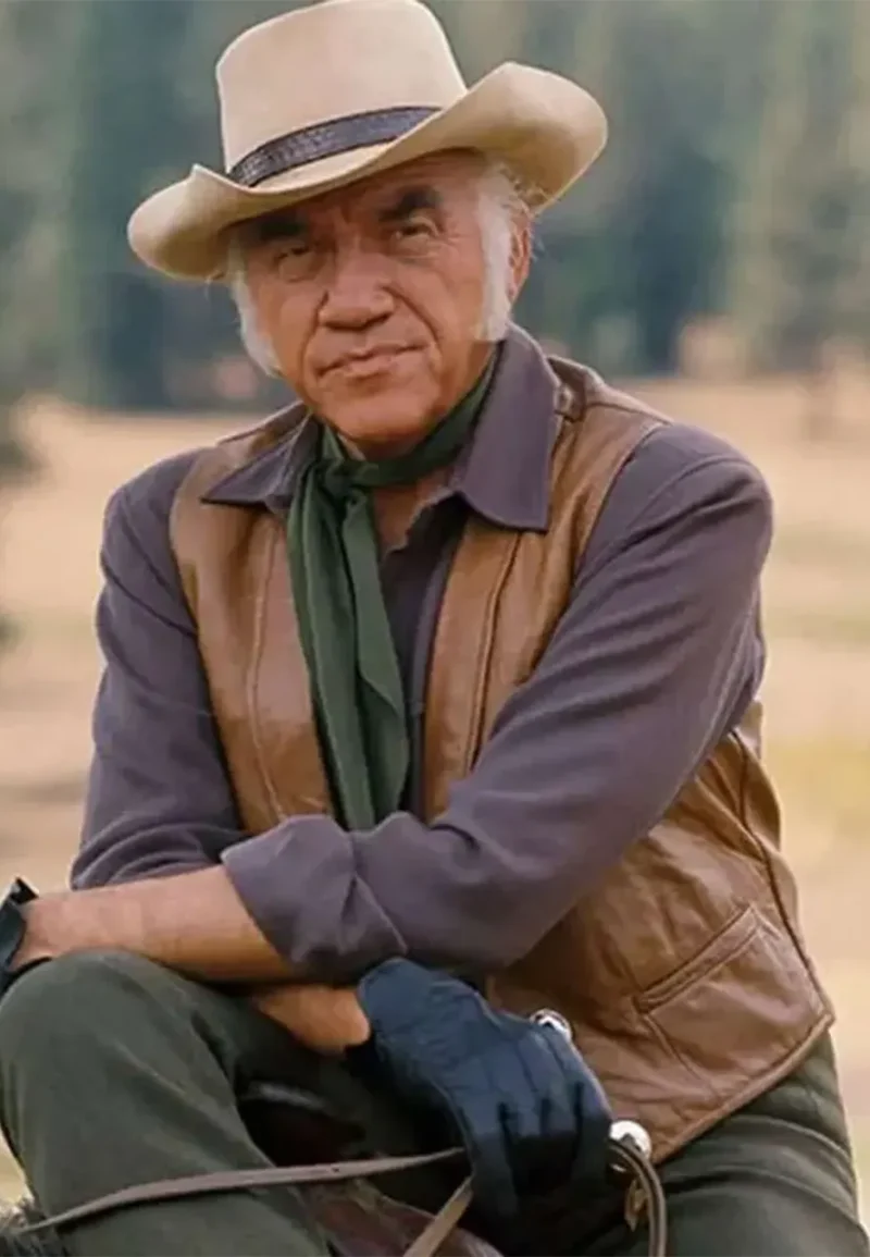 lorne greene leather vest