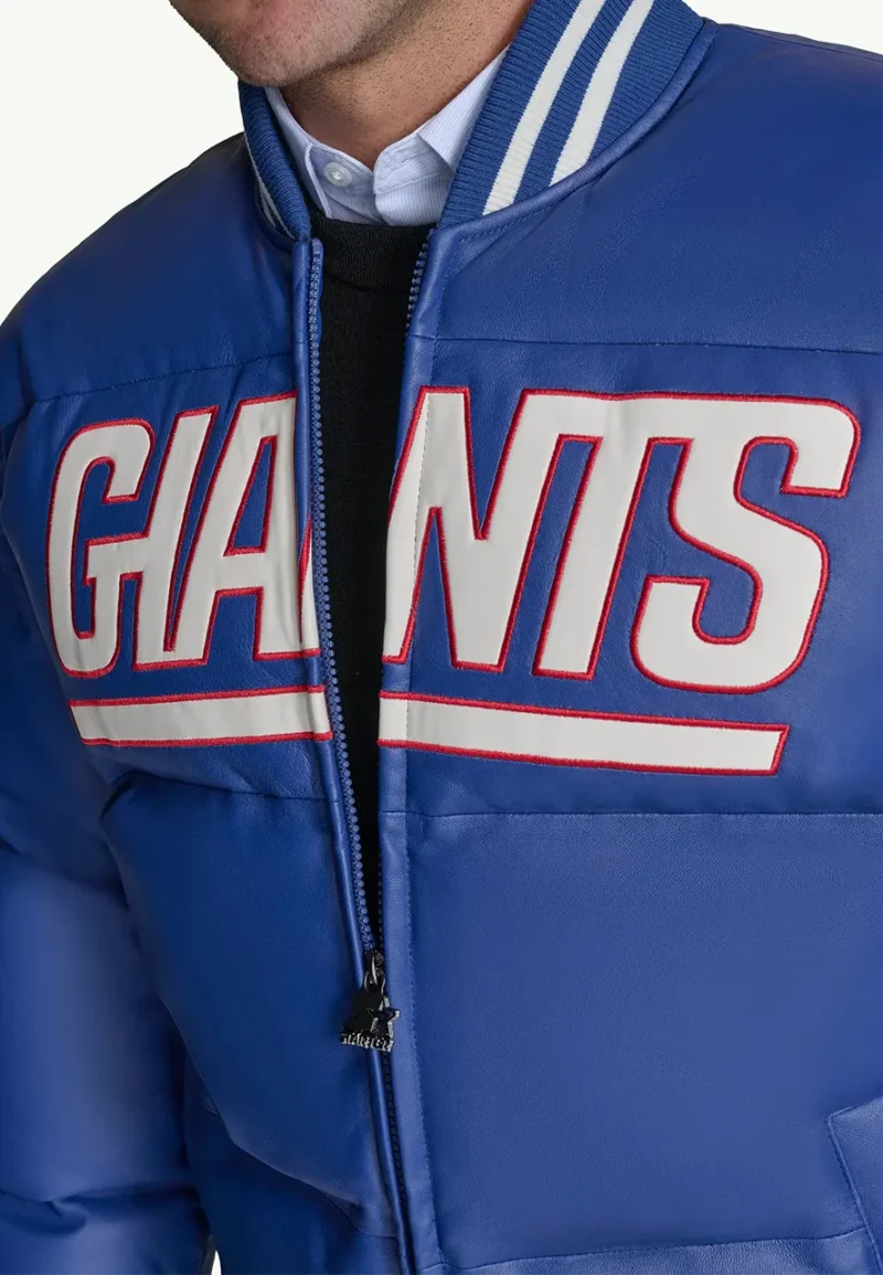 ny giants leather jacket
