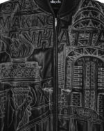 pelle pelle black leather jacket