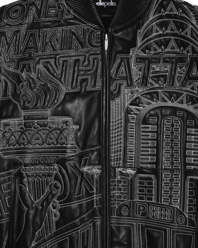 pelle pelle black leather jacket