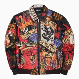 pelle pelle leather bomber jacket