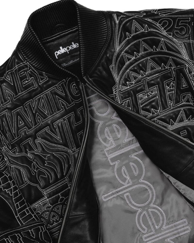 pelle pelle leather jacket black