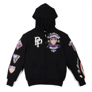 pelle pelle zip up hoodie