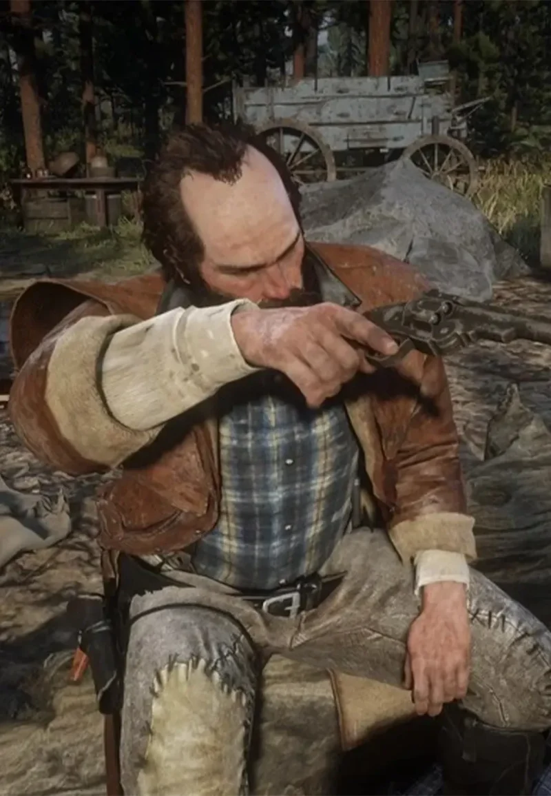 red dead redemption 2 brown color coat