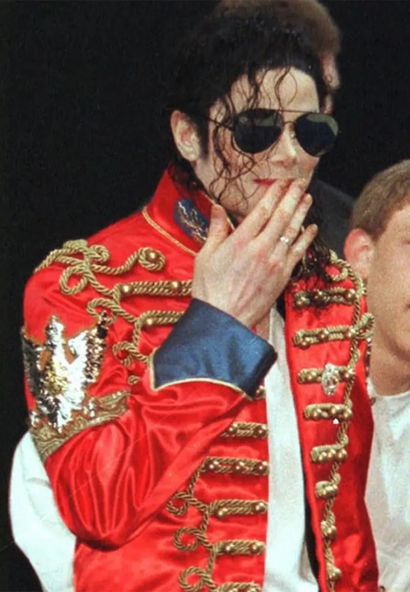 red michael jackson military jacket
