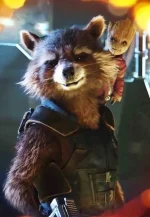 rocket of the galaxy 2 blue vest