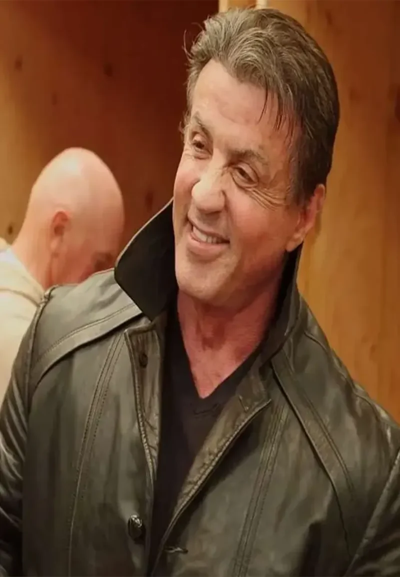 rocky leather coat