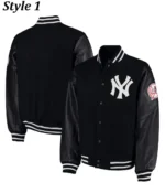yankees varsity jacket leather