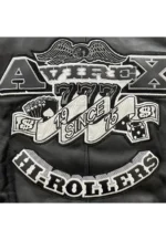 avirex leather varsity jacket