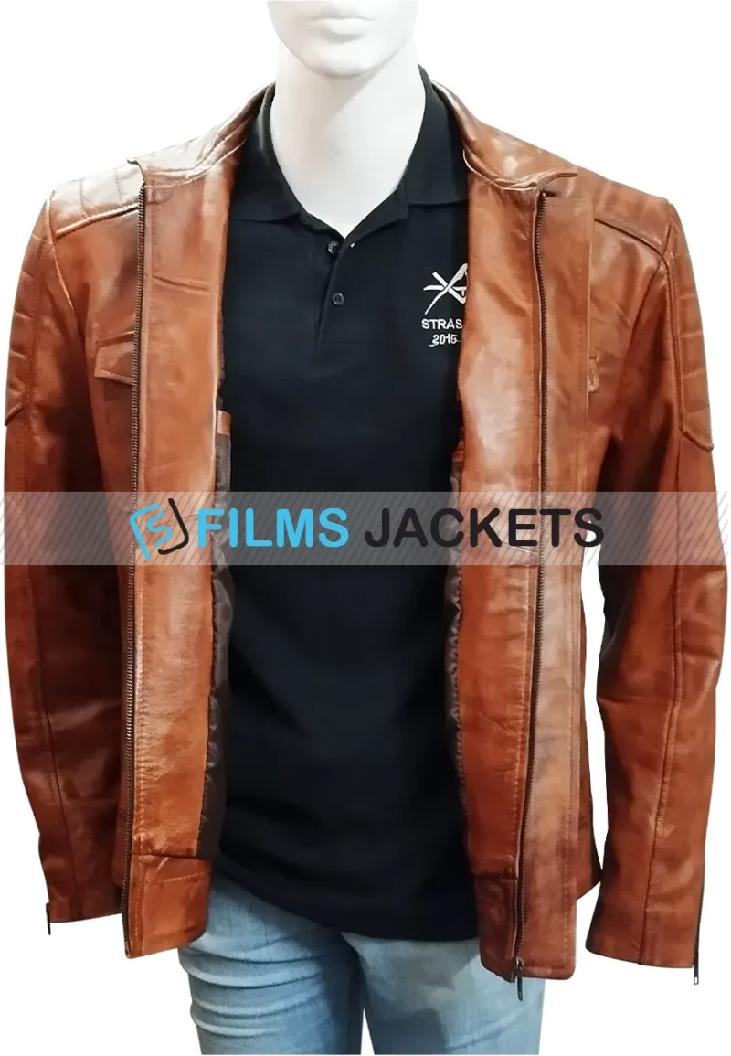 boss level leather jacket