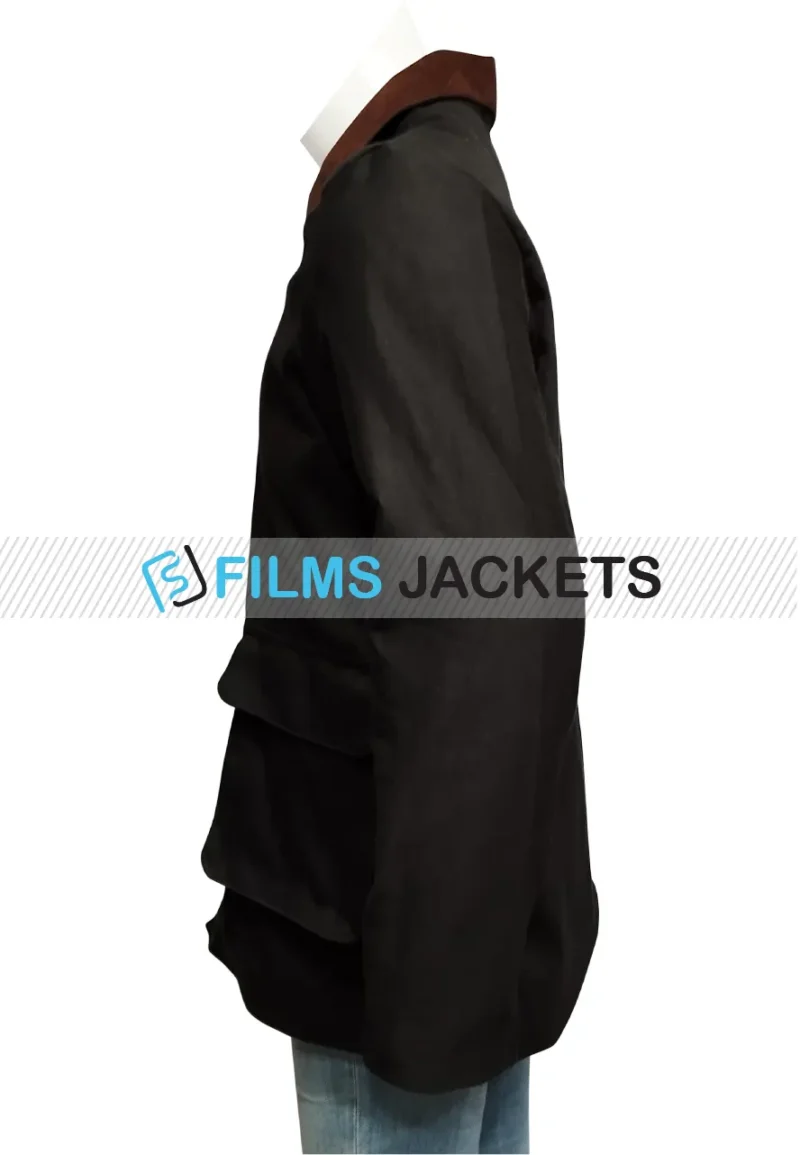 james harper black cotton jacket