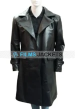 mike colter leather coat