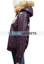 pelle pelle jacket purple