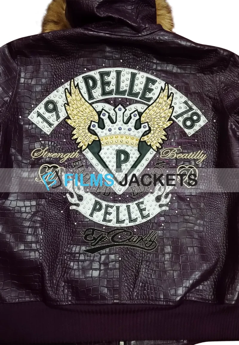 pelle pelle queen purple jacket