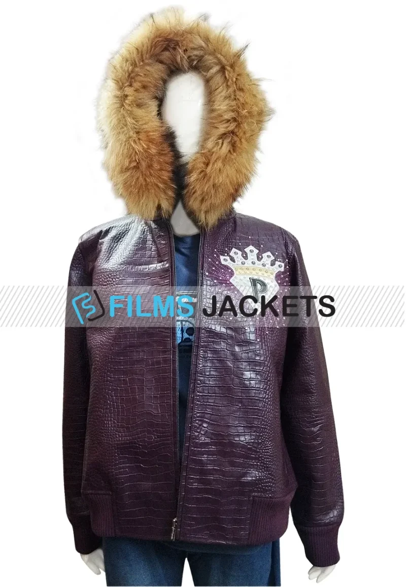 purple pelle pelle jacket