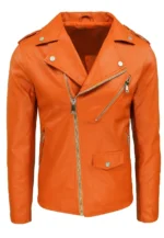 biker orange jacket