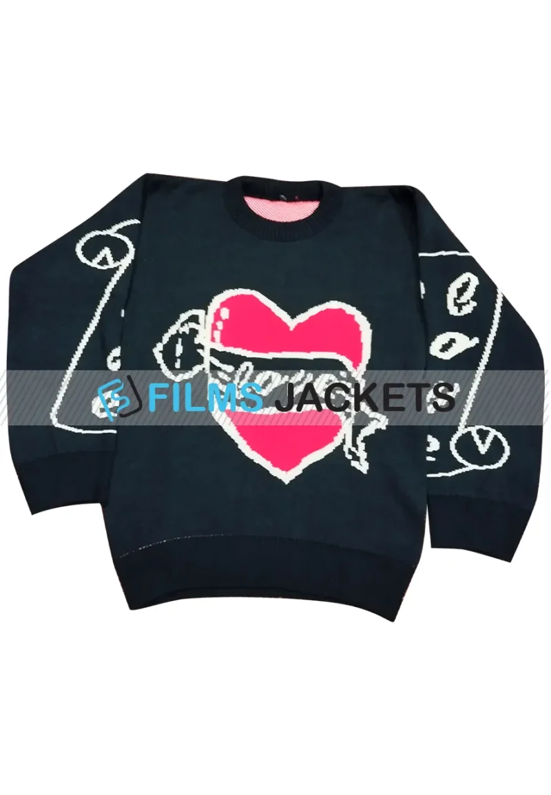 black heart cardigan