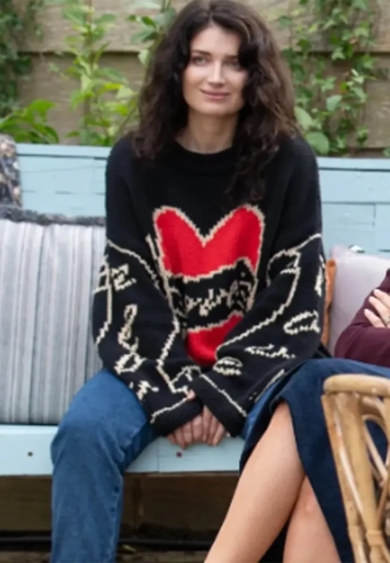 black heart sweater