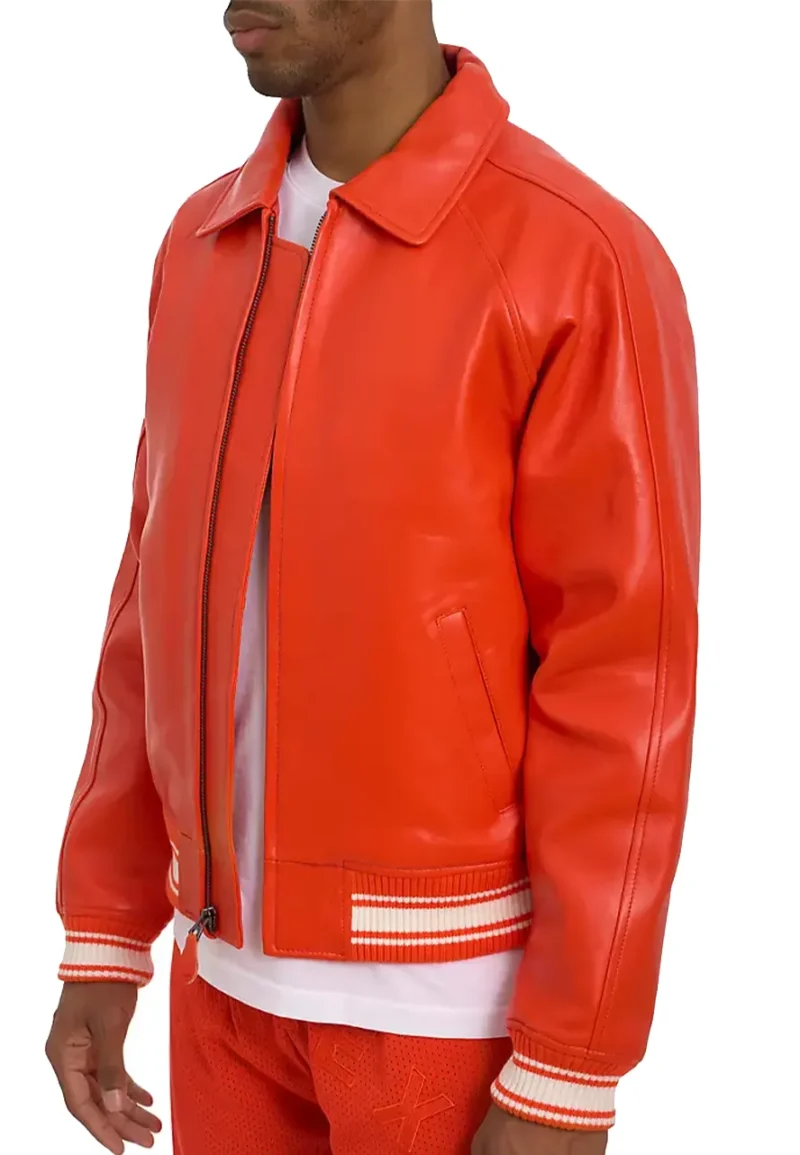 bomber jacket leather