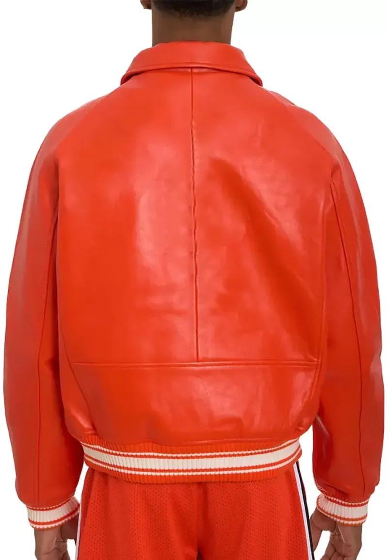 bomber leather jacket