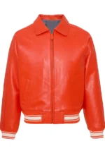 bomber orange jacket