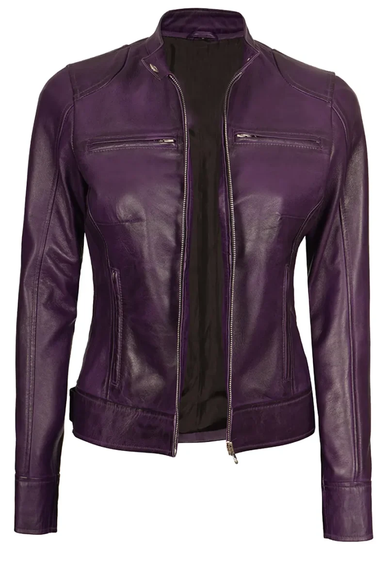 cafe racer leather motorcycle jacket